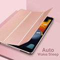 Miniatyrbillede 7 af 7: Etui til iPad 9/8/7. generation 2021/ 2020/2019, Blødt Gennemsigtigt TPU Frostbagpanel Slank iPad 10,2 tommer Etui med Stativ, Automatisk Vågen/Søvn(A)