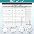 Miniatyrbild 4 av 5: 2022 Skrivbordskalender - 2022-2023 43,18 cm x 55,88 cm, jan 2022 - jun 2023, 18 månaders plan, stort horisontellt block, riv av design, 2 hörnskydd A