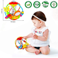 Miniatyrbild 2 av 3: Baby leksaker 0-6 månader gammal baby mus leksak set aktivitetsboll, baby leksaker 6 månader gammal plus skakbord grepp rotation tidig utbildning lärande sensorisk leksak