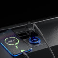 Miniatyrbild 4 av 5: Metall 90w Dubbel Typ C Usb C Pd Snabb Billaddare Med Spänning/effekt Display
