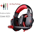 Miniatyrbild 1 av 4: Gaming-headset med brusreducering, dynamisk sensorisk, Hi-Fi-hörlurar, mjukt minnesskum, LED RGB-ljus för PC, bärbar dator, Mac50mm Spe
