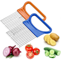 Miniatyrbild 1 av 5: 2-pack Assistent Matskärare Rostfritt Stål Grönsaksställ Slicers Köttslicers Lök Skalare, Potatis Skärare Slicer, Grönsaks Hjälp, Rostfritt Stål F