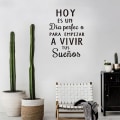 Miniatyrbild 4 av 5: Slogan Grafisk Väggdekal Avtagbar Väggdekal Självhäftande Sovrum Vardagsrum, 1 set
