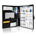 Miniatyrbild 1 av 5: A4 Magnetisk Konferensmapp Clipboard Med Förvaringsportfölj Padfolio Pu Läder Intervju Dokument
