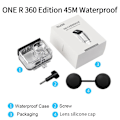 Miniatyrbild 1 av 4: Telesin 45m undervattenshus Vattentätt fodral Linsöverdragsskydd för Insta360 One R 360 Edition Kamera Tillbehör（ONE R 360 Edition）