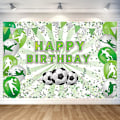 Miniatyrbild 1 av 4: 7*6 Ft, Fotbollstemad Födelsedagsfest Dekoration Fotboll Grattis På Födelsedagen Bakgrund Foto Bakgrund