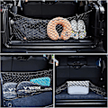 Miniatyrbillede 2 af 5: Heavy Duty Cargo Net, Justerbar Elastisk Bagagerumsnet med 4 Metal Kroge, Universal Dobbeltlags Opbevaringsarrangør, Automotive Cargo Nets til SUV, C