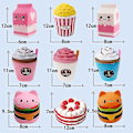 Miniatyrbild 2 av 5: (Kattburgare) Långsamt stigande Squishy leksaker, Jumbo Squishies Pack Prime Långsamt stigande doftande Squishies Squeeze Mjuka leksaker Stressavlastare Gåvor för barn och A