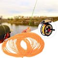 Miniatyrbild 5 av 5: Flugfiskespö Line,fiskespö Line, Nylon Float Med Svetsad Loop Motvikt Fiskeutrustning Tillbehör, Dubbel Färg 2 Svetsade Loopar Flugfiskespö Line Spole（orange）