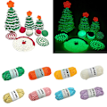Miniatyrbild 3 av 5: Glow in the Dark Garn, Sytillbehör, (50m) för virkning för DIY-konst, hantverk och sömnad för nybörjare Glow in the Dark Party（H）