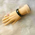 Miniatyrbild 5 av 5: Flexibel träningshandmodell för övning, nagelsalong träningshandmodell kan sätta in nagelbitar för att bära handskar armband ring display undervisning (gul)(2p