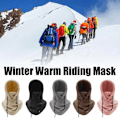 Miniatyrbilde 3 av 5: Sherpa Hood Ski Mask Vinter Balaclava Kaldt Vær Vindtett Justerbar Varmt Hodedeksel Hatt Capsjal - Grå