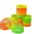 Miniatyrbilde 1 av 3: 3 stk Regnbue Spiralfjær Slinky Leker Gigant Klassisk Nyhet Plast Magisk Fjær Leker