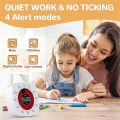 Miniatyrbilde 4 av 5: Visuell timer for barn, digital timer med 60-minutters nedtelling, stille timer for skrivebord, timerklokke for