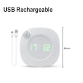 Miniatyrbild 5 av 5: LED PIR Rörelsesensor Väggklocka Lampa 360 Grader USB Modern Design Digital Klocka Tid Inomhus Kök Badrum Studie Nattljus