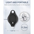 Miniatyrbillede 3 af 5: 5 stk. Mini nøgleringslygte Ultra Bright LED nøgleringslygte, sort