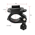 Miniatyrbilde 3 av 4: Sykkelstyreholder Sykkel Setepinne Adapter For Gopro Hero 10 9 8 7 6 5/dji Osmo Action/insta360 One R Kamera Tilbehør（Svart Farge）
