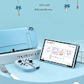 Miniatyrbild 2 av 5: 2021 Switch OLED Frostad Delad Skyddande Sleeve, TPU OLED All-Inclusive Mjukt Skal Kan Sättas In I Basen - Gul