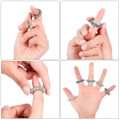 Miniatyrbild 5 av 5: 30 stycken Akupressurringar Spikiga Sensoriska Fingerringar Set