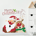 Miniatyrbilde 2 av 5: 1 stk. Juleveggklistremerke Julenissen DIY Fjernet Klistremerke For Julepynt