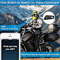 Miniatyrbild 3 av 5: 2024 2 Set Motorcykel 5.0 Bluetooth Hjälm Intercom Universal Parning Hörlurar Headset Med Cnc Brusreducering Bt22