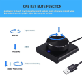 Miniatyrbillede 2 af 5: USB-volumenkontrol, tabsfrit PC-computerhøjttaler, volumenkontrolknap, justeringsknap, digital kontrol med