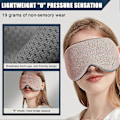 Miniatyrbild 3 av 5: Dubbelsidig Sömnmask Varm & Kyl, Supersoft Ögonmasker med Justerbar Rem, Ljussäker Sovbind för Sömn, Tryckfri Ögonskydd för Kvinnor
