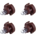 Miniatyrbilde 3 av 5: Pakke med 4 erstatningslyspærer for dashbord A/C instrumentklynge panel dashbordmålerlys varmt hvitt T3 Neo Wedge halogenpære 12v