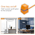Miniatyrbillede 4 af 5: 2M Computer Desktop Switch med farverige LED-lys PC Motherboard Ekstern Start Tænd/Sluk-knap til hjemmekontor（gul）