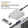 Miniatyrbild 5 av 5: Typ-c magnetisk laddningsadapter, magnetisk T-spets Usb C-adapter för Macbook Pro Air, typ-c 140w Pd snabbladdningsadapter ersättning för - Snngv