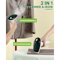 Miniatyrbilde 5 av 7: Dampmaskin for klær, Bærbar Mini Reise Dampmaskin, 20 Sekunders Rask Oppvarming, Sterk Penetrerende Damp, for Hjem, Kontor og Reise