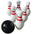 Miniatyrbild 1 av 5: 1 set Barnens Bärbara Uppblåsbara Bowlingdräkt Leksak Boll För Utomhus
