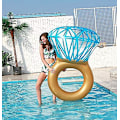Miniatyrbild 3 av 5: Uppblåsbar Diamant Ring Pool Float För Vuxna & Barn