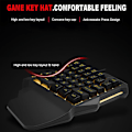 Miniatyrbild 3 av 5: Enhands Mekaniskt Gamingtangentbord, 35 Tangenter Enhands Mekaniskt Mini Gamingtangentbord Bakgrundsbelyst-färg Blandad Färg Multimedia