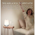 Miniatyrbillede 4 af 5: Vækkeur nattelys dæmpbar varm hvid seng lampe soveværelse RGB seng lampe 106 * 151cm