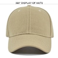 Miniatyrbillede 2 af 5: Ensfarvet Baseball Cap Europæisk Og Amerikansk Baseball Cap Udendørs Sports Cap Buet Skygge Hat Solskærm Toppet Cap Lys Tavle Cap