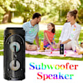 Miniatyrbild 2 av 5: Bluetooth-ljudsystem, hemmasingning, utomhusdans, högvolym subwooferhögtalare med mikrofon