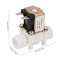 Miniatyrbillede 2 af 5: Dc12v Normalt Lukket Vand Magnetventil G1/2-tommer Plast Elektrisk Magnetventil Dispenser Banmo