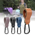 Miniatyrbilde 2 av 4: 2 stk PU Lær Baby Bag Barnevogn Henger Vogn Roter 360 Grader Roterbar Vogn Organizer Vogn Henger Barnevogn Tilbehør brun