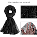 Miniatyrbild 2 av 4: Nät Scarf Camo Scarf för sport, krigsspel, fritid och andra utomhusaktiviteter, kamouflagenät Scarf, kamouflagescarf, kamouflage, (svart)
