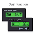 Miniatyrbild 2 av 5: Batterimonitor Digital Batterikapacitetstestare Universell Voltmeter Testare Voltmeter Monitor