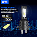 Miniatyrbilde 2 av 2: 2 stk H7 Led 80w Frontlykter Pærer Lamper Kit 14000lm Hvit Halogen Canbus Ip68 - Snngv