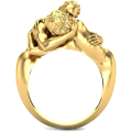 Miniatyrbilde 1 av 5: Trendy Love Couple Kissing Ladies Ring Fashion Rings for Women Jewelry Valentine's Day Birthday Gifts 9