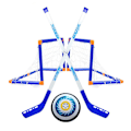 Miniatyrbild 1 av 3: 1 Set Elektrisk Upphängd Ishockey Isboll Set Interaktivt Spel Leksak Sportutrustning Blå