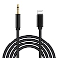 Pikkukuva 1 / 5: Aux-kaapeli iPhonelle, Apple Mfi -sertifioitu Lightning - 3,5 mm:n aux-kaapeli autoon, yhteensopiva iPhone 13 13 Pro 12 11 Xs Xr X 8 7 6 iPad Ipod -autoon