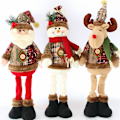 Miniatyrbild 1 av 5: Juldekoration Dock Juldocka Julälg Snögubbe Jultomte Fönster Juldekorationer (SNÖGUBBE)