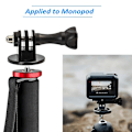 Miniatyrbilde 4 av 4: Universal Tripod Mount Adapter for Gopro Hero 6 Hero 5 Hero 5 Session Cameras og Sjcam Xiaoyi Action Cameras Holder（Thumbscrew Accessori）