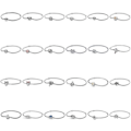 Pikkukuva 2 / 4: Naisten Standard S925 hopeahelmi-kiinnitysranneke klassikokoelma sydän täysi timantti (16cm，L)