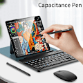 Miniatyrbild 3 av 4: Magnetisk Touch Mous Trådlöst Tangentbord för Samsung Galaxy Z Fold 4 3 2 Fodral Läder Flip Stativ för Huawei Mate X2 Telefonfodral