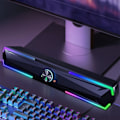 Miniatyrbild 2 av 5: Dator Bluetooth-högtalare Högtalare RGB Ljusutsändande Subwoofer Stereo Surround USB Stereo Dator TV Universellt Ljudsystem